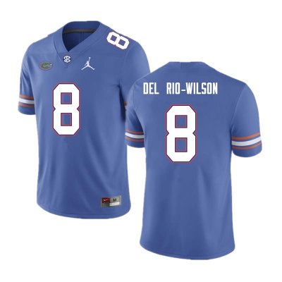 Men's Florida Gators #8 Carlos Del Rio-Wilson NCAA Nike Royal Authentic Stitched College Football Jersey UUT4562MQ